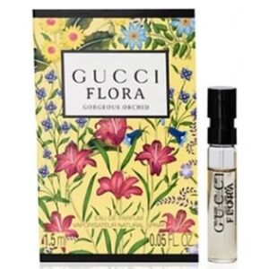 ❤️ 4 for $25 Gucci FLORA Gorgeous Orchid Mini Travel Vial New on Card